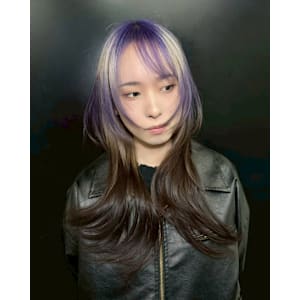 オーダーメイド　デザインカラー　ケアブリーチカラー　ウルフ - Null 原宿店 デザインカラー/ダブルカラー【ヌルハラジュクテン デザインカラー ダブルカラー】掲載中