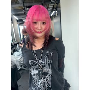 ルーツカラー　デザインカラー　ケアブリーチカラー　姫レイヤー - Null 原宿店 デザインカラー/ダブルカラー【ヌルハラジュクテン デザインカラー ダブルカラー】掲載中