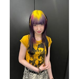 オーダーメイド　デザインカラー　ケアブリーチカラー　ウルフ - Null 原宿店 デザインカラー/ダブルカラー【ヌルハラジュクテン デザインカラー ダブルカラー】掲載中