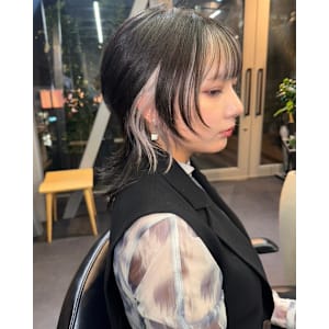 オーダーメイド　デザインカラー　ケアブリーチカラー　ウルフ - Null 表参道本店 デザインカラー/ダブルカラー【ヌル】掲載中