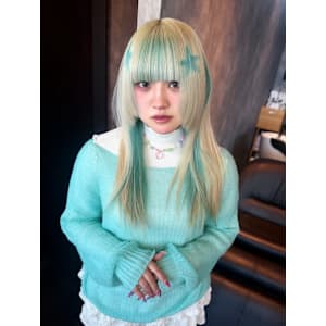 オーダーメイド　デザインカラー　ケアブリーチカラー　ウルフ - Null 表参道本店 デザインカラー/ダブルカラー【ヌル】掲載中