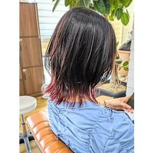 ミディアムレイヤーボブ