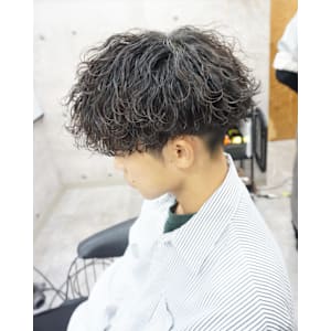 メンズカット/波巻きパーマ