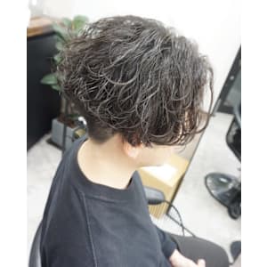 メンズカット/波巻きパーマ