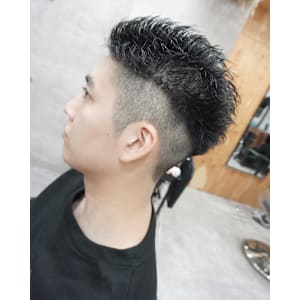 メンズカット/フェザーパーマ