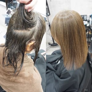 髪質改善縮毛矯正スタイル