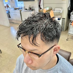 緩めパーマフェードスタイル - hair position GiGy/OGAWA【ヘアポジションジギーオガワ】掲載中