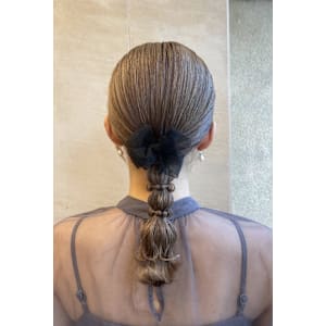 ヘアアレンジ/ヘアセット/カチモリ/編みおろし/シニヨン　 - tip・top目白店【チップタップメジロテン】掲載中