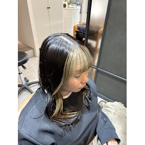 前髪インナー/インナーベージュ - 半個室型美容室 Sourire 馬出店【ハンコシツガタビヨウシツスーリールマイダシ】掲載中