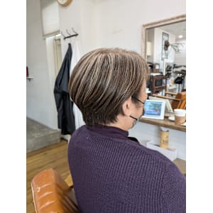 カット+白髪ぼかしカラー(ブリーチなし) - きいろいさんかくの美容室 Kanshall【カンシャル】【キイロイサンカクノビヨウシツ カンシャル】掲載中