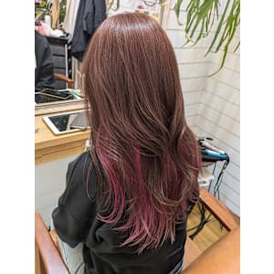 ロングカット×インナーカラー - きいろいさんかくの美容室 Kanshall【カンシャル】【キイロイサンカクノビヨウシツ カンシャル】掲載中