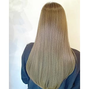 ロングカット+オリーブベージュ - きいろいさんかくの美容室 Kanshall【カンシャル】【キイロイサンカクノビヨウシツ カンシャル】掲載中
