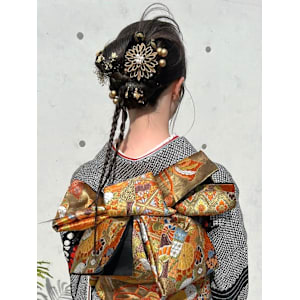 成人式 着付け アップスタイル ロープ編み カチモリ風 - and anon 春日原店【アンドアノン カスガバルテン】掲載中