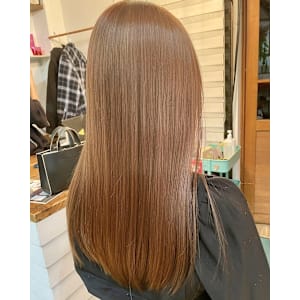 ロングカット+ブラウンベージュ - きいろいさんかくの美容室 Kanshall【カンシャル】【キイロイサンカクノビヨウシツ カンシャル】掲載中