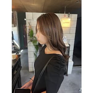 ロング × ベージュ