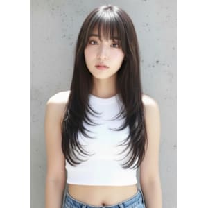 20代30代×小顔×レイヤーカット/髪質改善ミルクティーベー