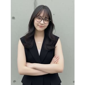 前髪×小顔×レイヤー×髪質改善×ブルーブラック