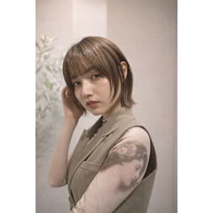 グレーシュ/レイヤーボブ/ボブルフ