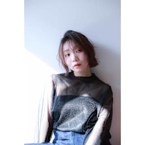 切りっぱなし　パツっとボブ　ブラウンカラー 似合わせカット - JENNIE by Menon【ジェニーバイメノン】掲載中