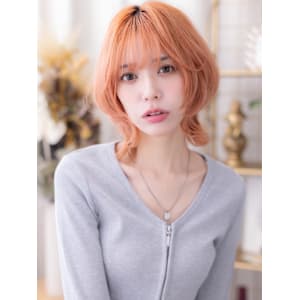 ハッシュカット全頭ブリーチくびれシャギーウルフミックスカラー - COVER HAIR bliss【カバーヘア ブリス】北浦和/北浦和西口店【カバー ヘア ブリス キタウラワ キタウラワニシグチテン】掲載中