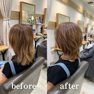 白髪ぼかし細めハイライト30代40代50代ベージュ - STELLA by KENJE【ステラバイケンジ】掲載中