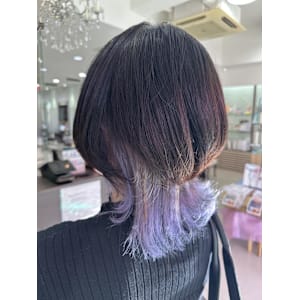 パープルインナーカラー - crop-es茅ヶ崎【クロップエスチガサキ】掲載中