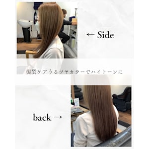 ≪お客様スタイル≫ 髪質ケアうるツヤカラーでハイトーンに - chan.【チャンドット】掲載中
