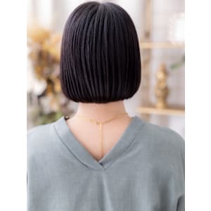 黒髪艶カラーシンメトリー切りっぱなしボブ　ダークアッシュ - COVER HAIR & SPA bliss【カバーヘア アンド スパ ブリス】浦和/浦和西口店【カバー ヘア アンド スパ ブリス ウラワ ウラワニシグチテン】掲載中