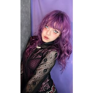 パープルカラー　デザインカラー　ケアブリーチカラー　ウルフ - Null 表参道本店 デザインカラー/ダブルカラー【ヌル】掲載中