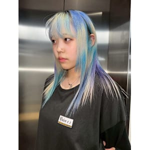 オーダーメイド　デザインカラー　ケアブリーチカラー　ウルフ - Null 表参道本店 デザインカラー/ダブルカラー【ヌル】掲載中