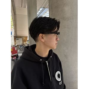 毛流れフェザーパーマ