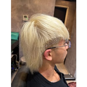 マレット×ブロンド - MEGURO BARBER SHOP 6PPONGI 目黒六【メグロ バーバー ショップ ロッポンギ メグロク】掲載中