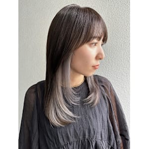 ダークグレー/ミディアムレイヤー/インナーカラー - Marcia by artina 蒲田店【マーシア バイ アルティナ カマタテン】掲載中