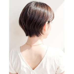 オン眉透けバング小顔丸みマッシュショートp1 　脱白髪染め - COVER HAIR bliss【カバーヘア ブリス】上尾/上尾西口店【カバーヘアブリス アゲオ アゲオニシグチテン】掲載中