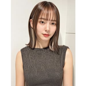 フェイスフレーミング切りっぱなしミディアムp1　ダークグレー - mod's hair【モッズヘア】上尾/上尾西口店【モッズヘア アゲオ アゲオニシグチテン】掲載中