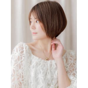 透明感似合わせカットひし形小顔丸みショートボブ30代40代 - COVER HAIR bliss 【カバー ヘア ブリス】川口/ららテラス川口東口駅前店【カバー ヘア ブリス カワグチララテラスカワグチヒガシグチエキマエテン】掲載中