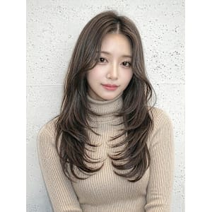 大人ガーリー/ダークアッシュ/似合わせカット/大宮駅