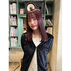 ボルドー系カラー × ストレートミディ - COLETTE 【コレット】【コレット】掲載中