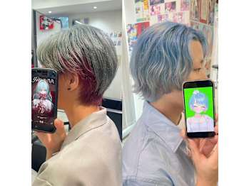 TOKYO OTAKU HAIR【オタクヘアー】 ケアブリーチ ダブルカラー インナーカラー【トーキョーオタクヘアーケアブリーチダブルインナーカラー】(東京都渋谷区／美容室)