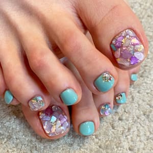 シェルなfoot Nail Cadenas カデナ のネイルデザイン ネイル まつげサロンを予約するなら楽天ビューティ