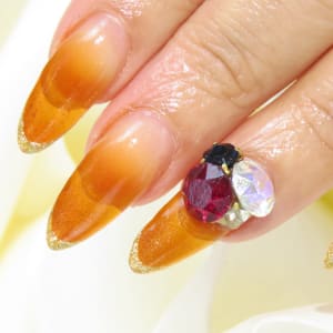 オススメ順 オレンジ スカルプ フレンチのネイルデザイン 楽天ビューティ