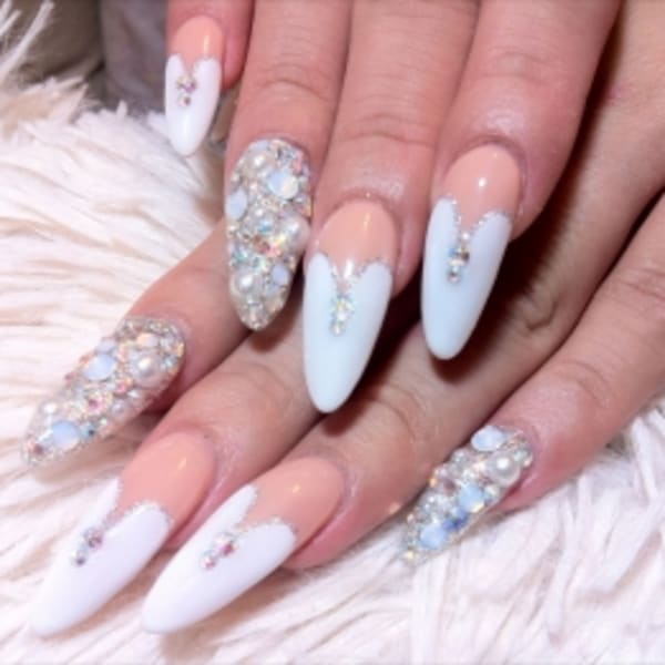 シャンデリア風フレンチnail