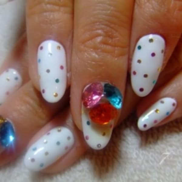カラフル☆ホロ・ストーンnail|7℃