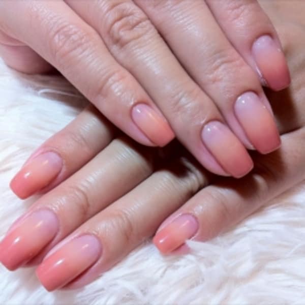 オレンジ・ブラウン☆グラデnail|7℃