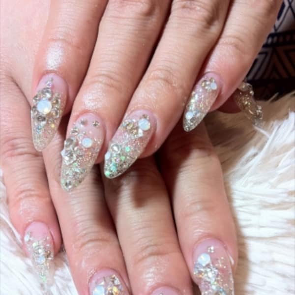 Silver×グラデーションネイル