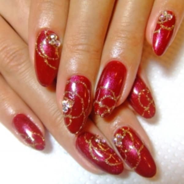 ロマンティックレッド×フラワーアート