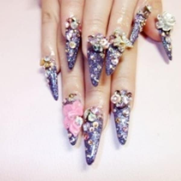 ラメラメ☆ワンカラーネイル