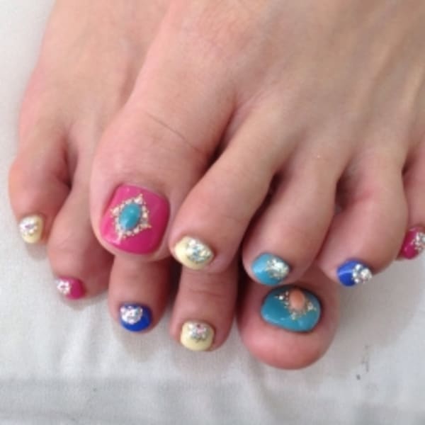 キラキラFootネイル☆