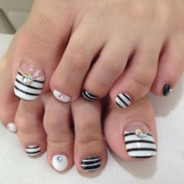 Footボーダーネイル☆