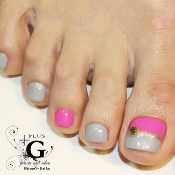 バイカラー春フット